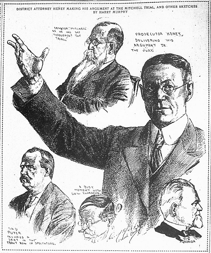 Land_fraud_trial_for_Mitchell_June_29_1905_Oregonian_Harry_Murphy Oregon Encyclopedia