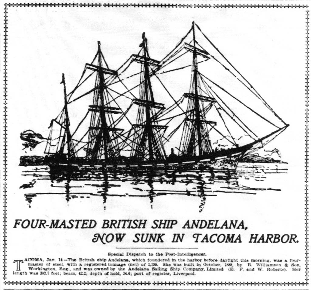 Four-masted-bark-Andelana-illustration-Seattle-Post-Intelligencer-January-14-1899-p-1